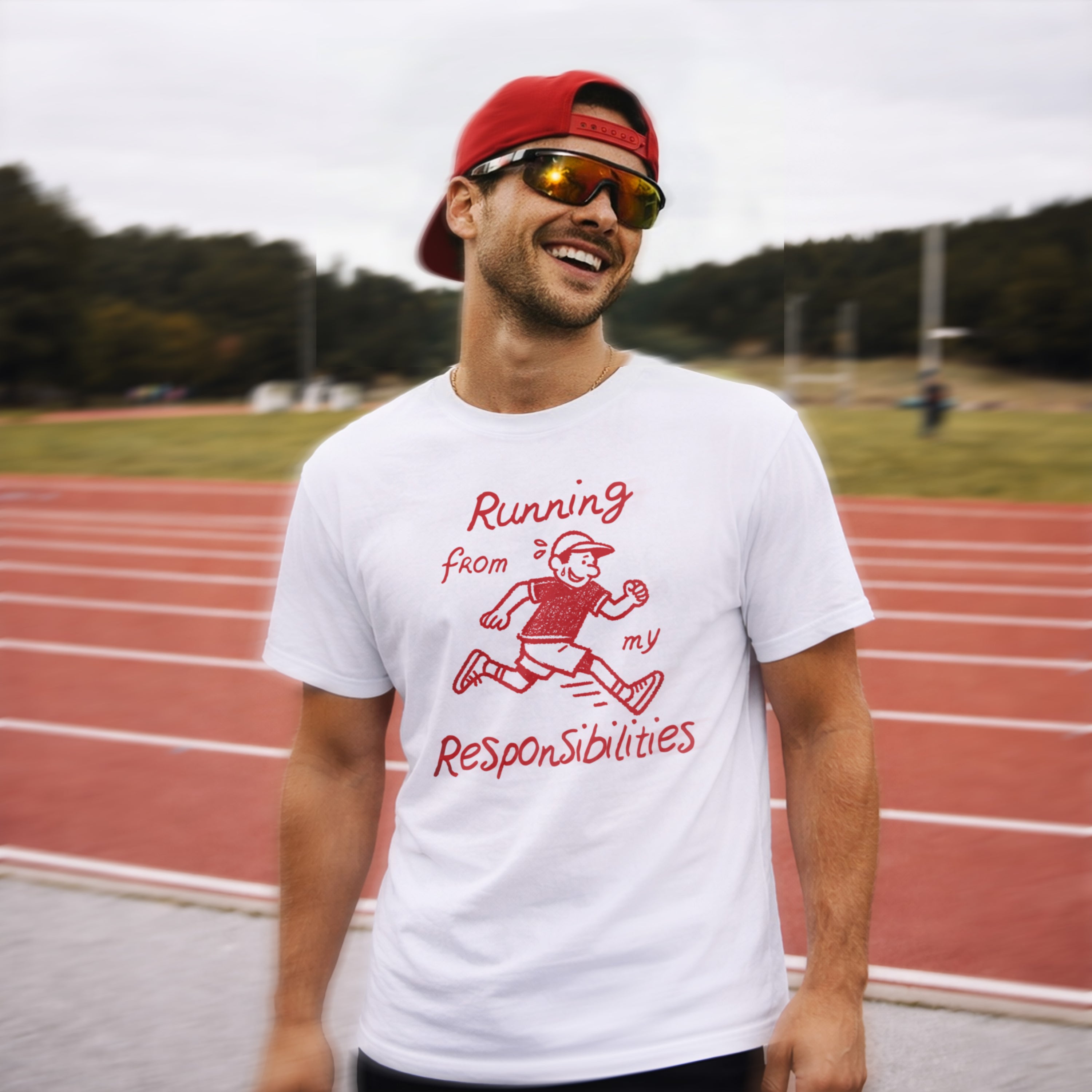 Running From Responsibilities Graphic T-shirt