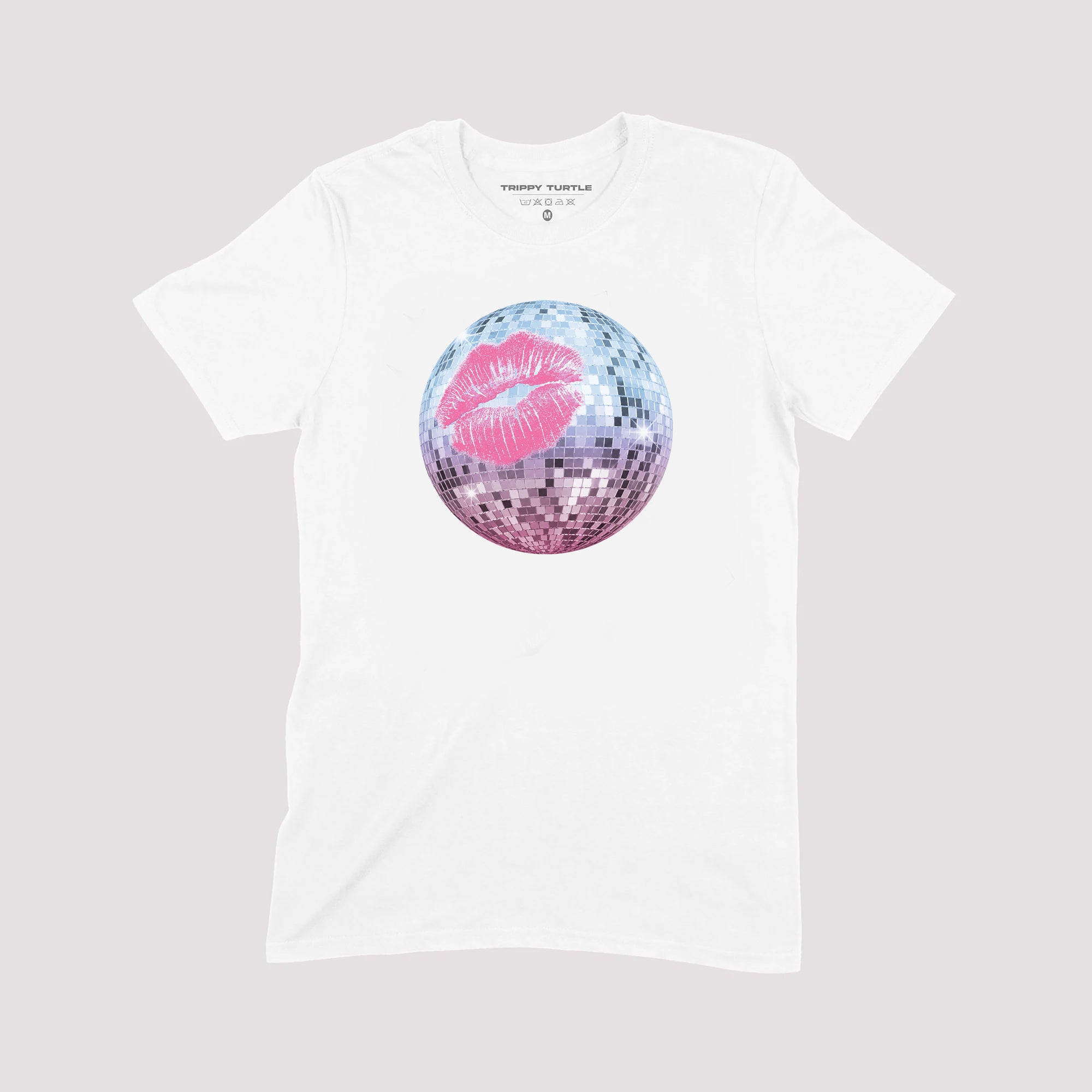 Pink Disco Lips Graphic T-shirt
