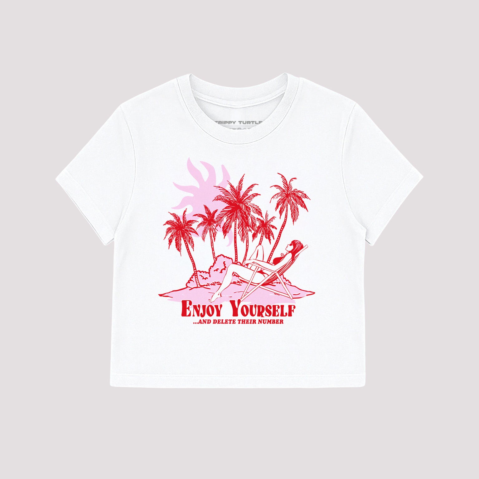 Enjoy Yourself Delete Their Number Cropped Baby T-shirt