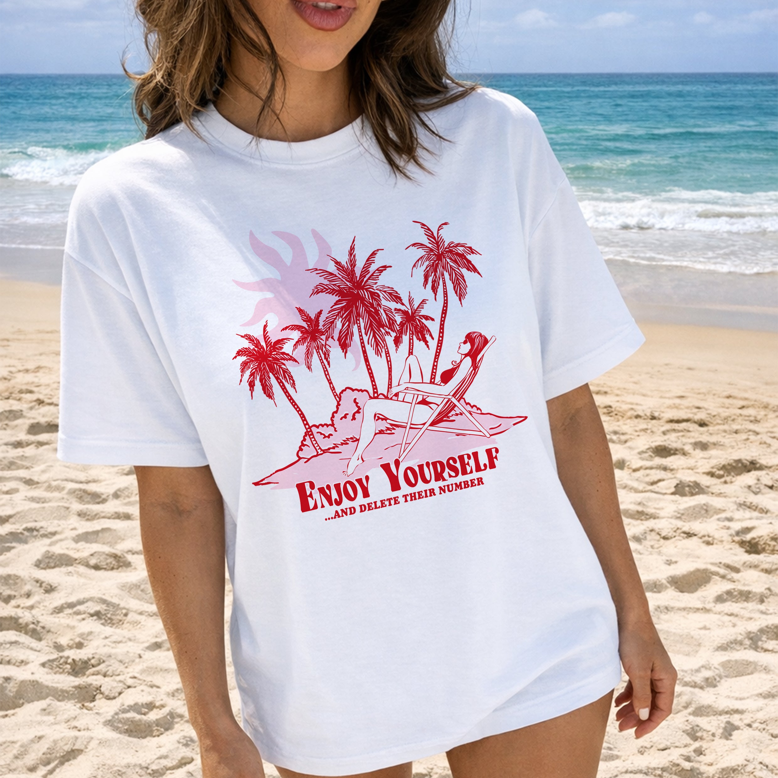 Enjoy Yourself And Delete The Number Slogan T-shirt