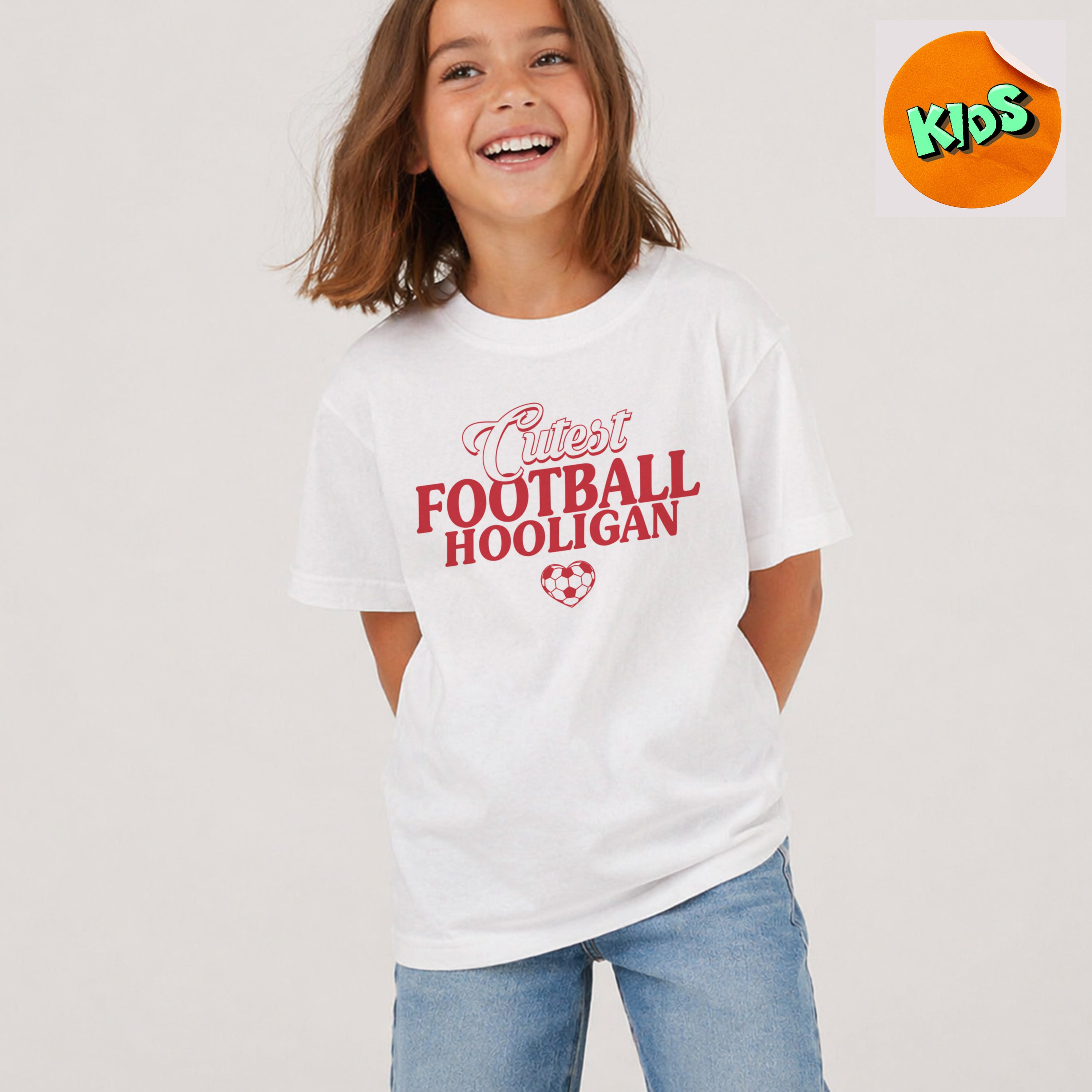 Cutest Football Hooligan Kids World T-shirt