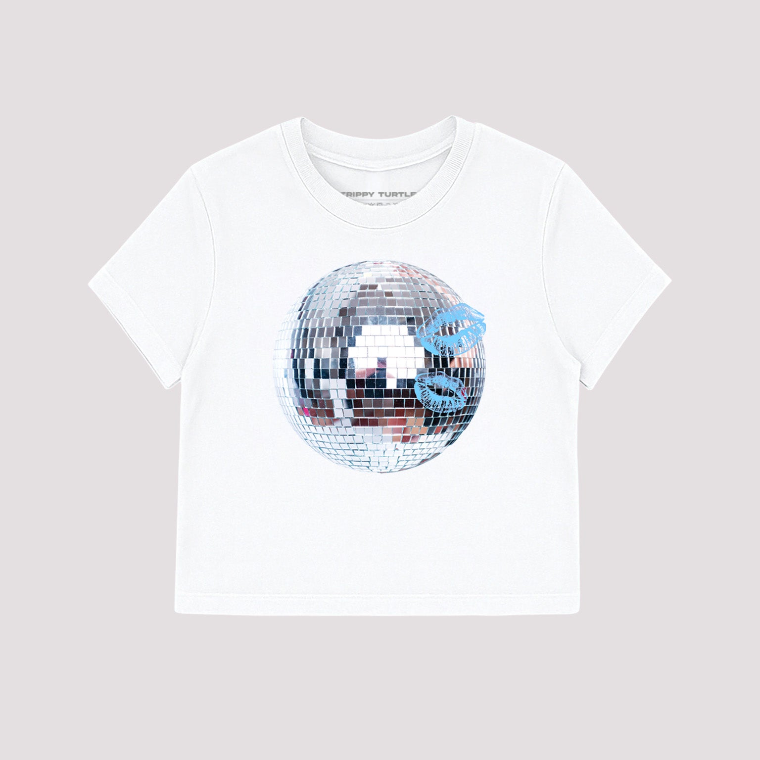 Disco Ball Cropped Baby T-shirt
