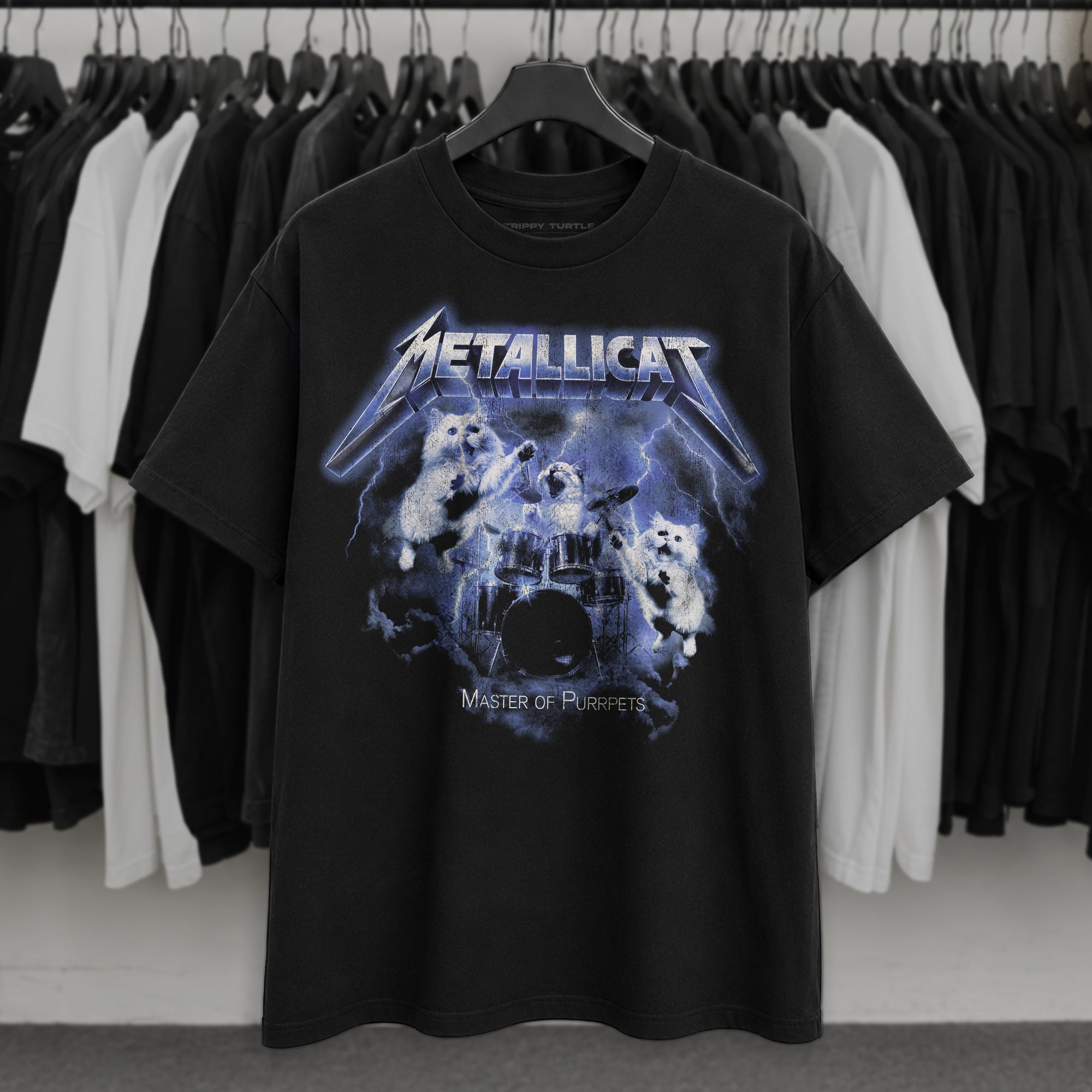 Metallicat Parody Graphic T-shirt
