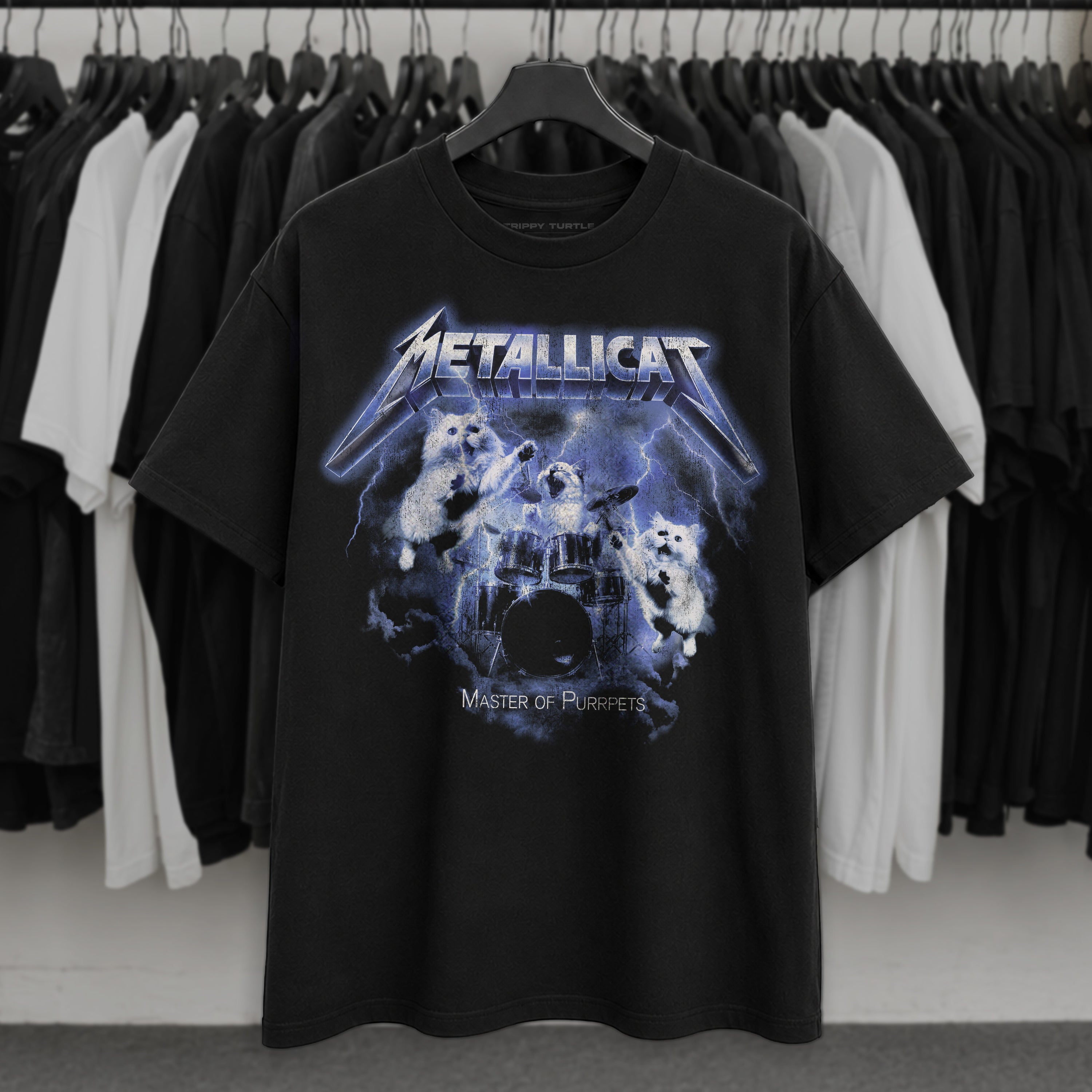 Metallicat Parody Graphic T-shirt