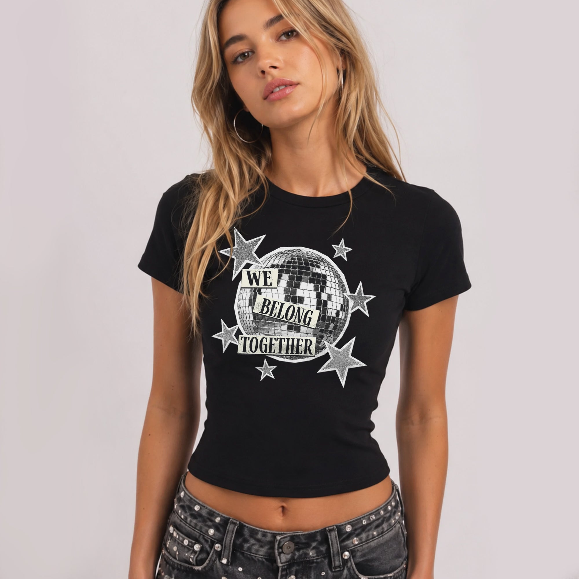 We Belong Together Cropped Baby T-shirt