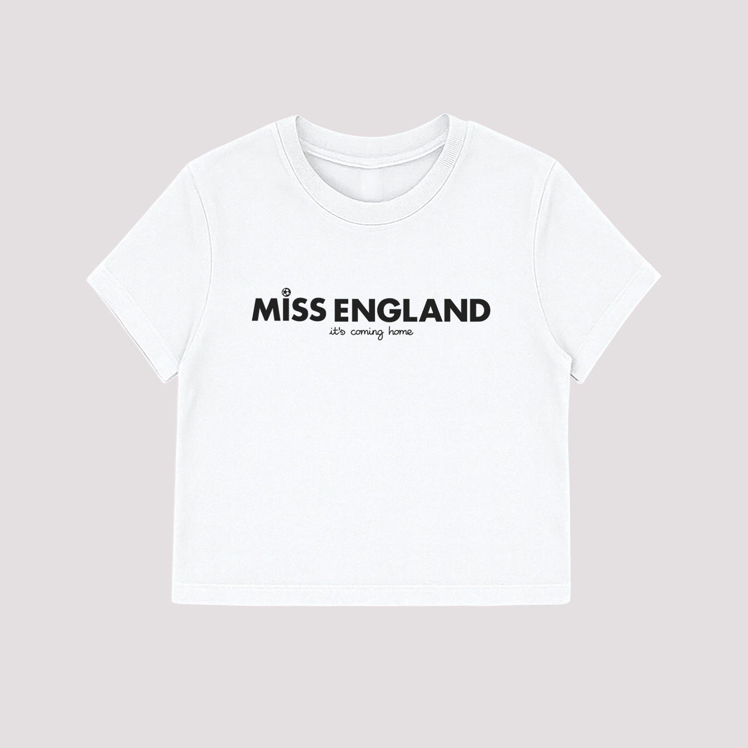 Miss England World Cup Cropped Baby T-shirt