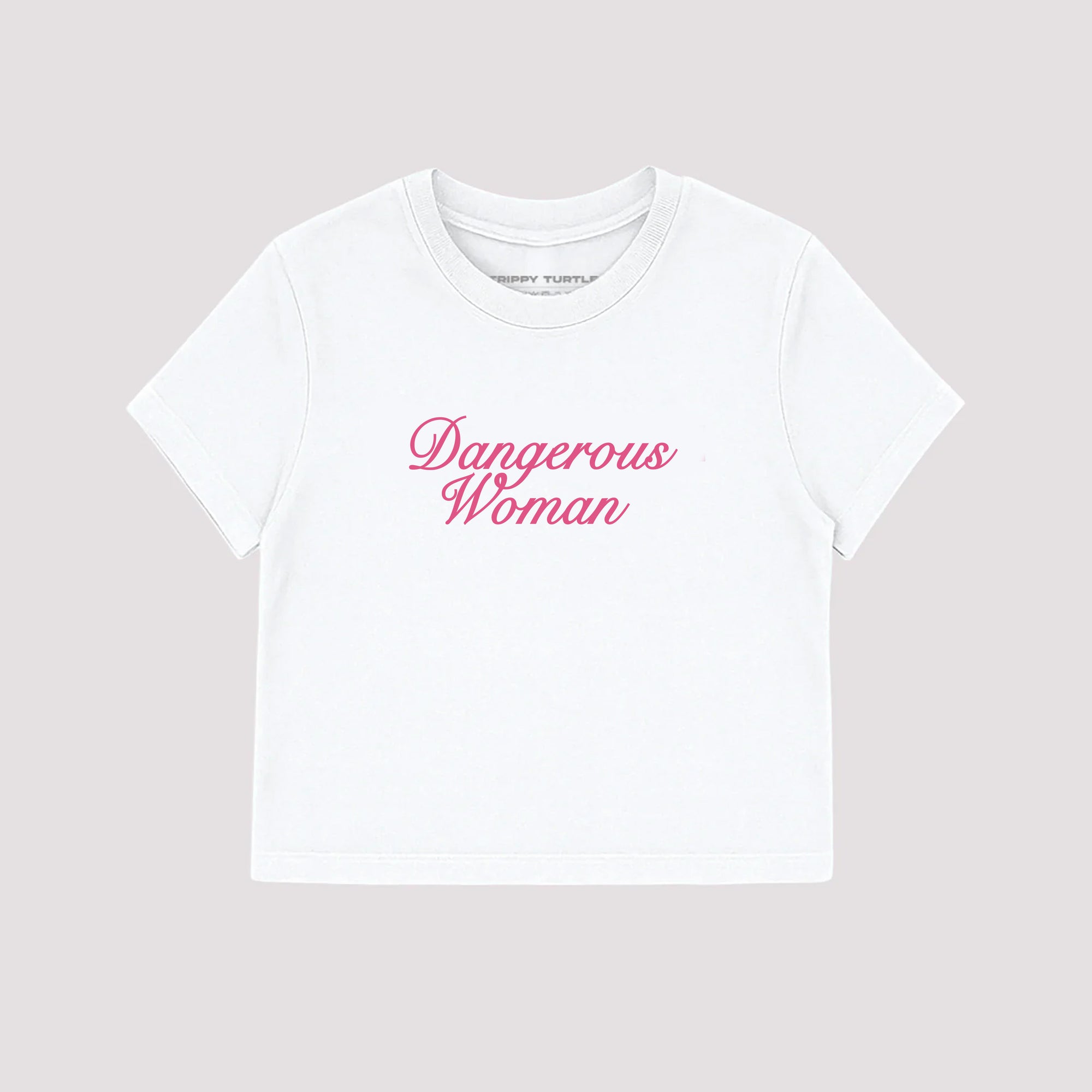 Dangerous Woman, Ariana Grande Inspired Cropped Fitted T-shirt
