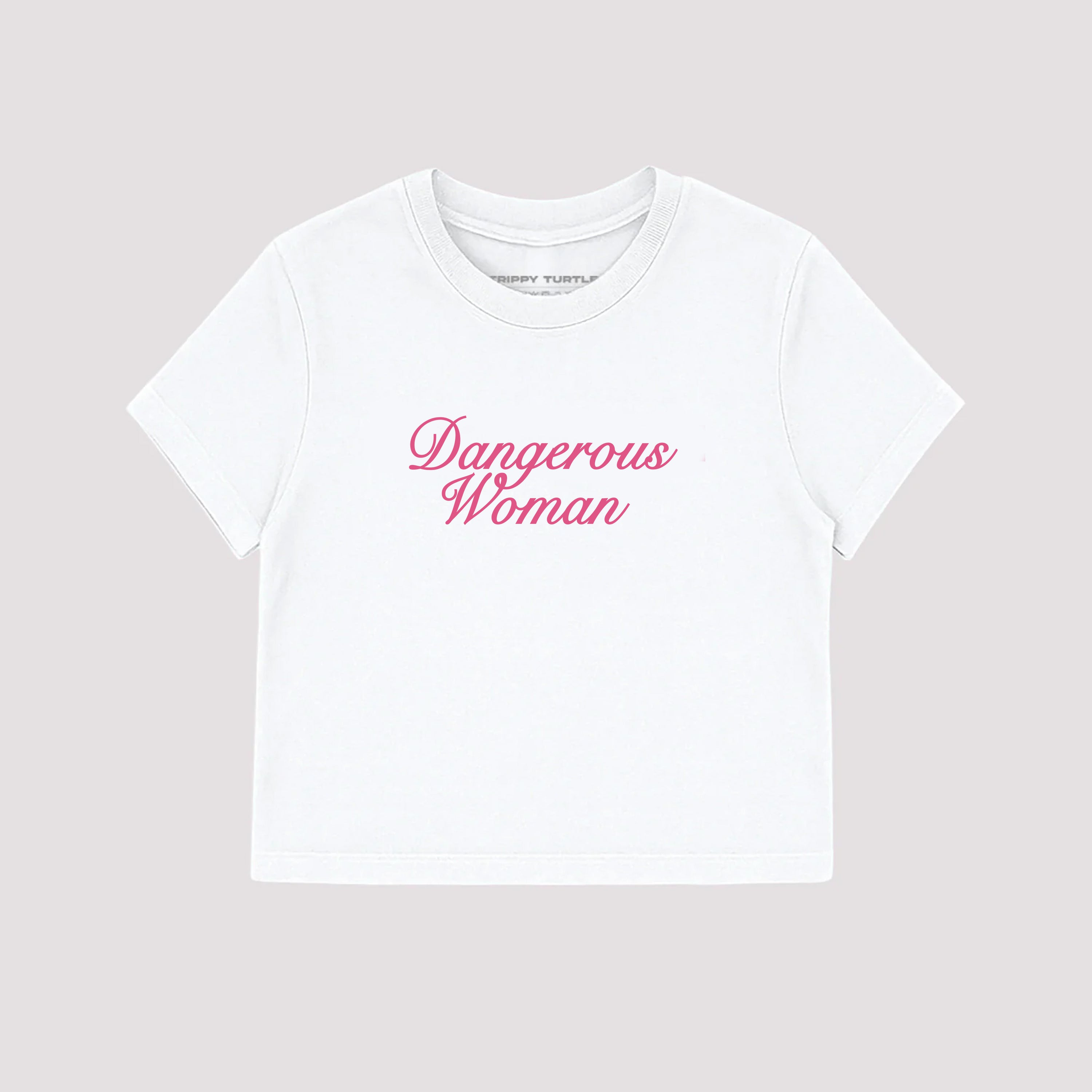 Dangerous Woman, Ariana Grande Inspired Cropped Fitted T-shirt