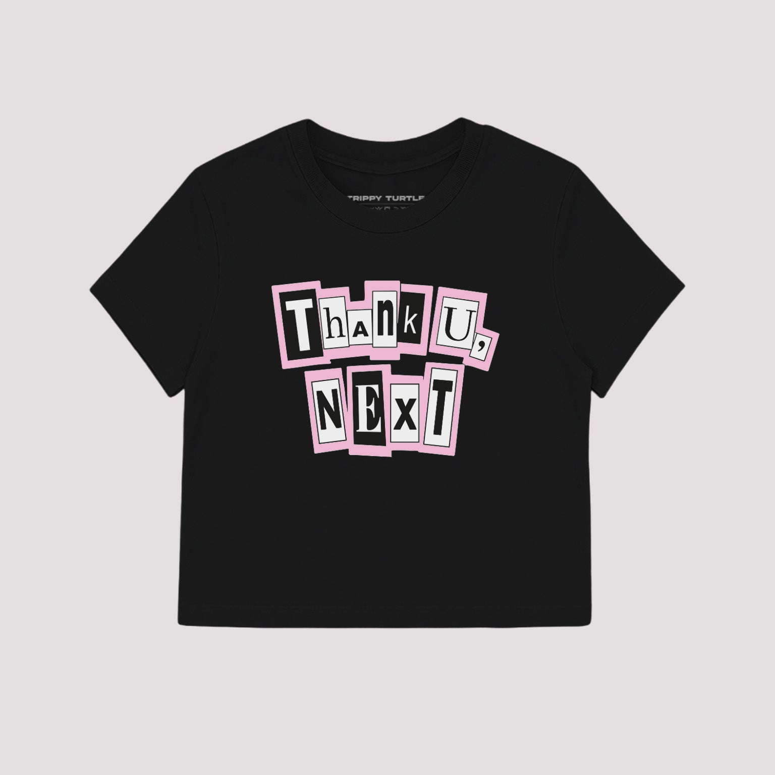 Thank You, Next, Ariana Grande Inspired Cropped Fitted T-shirt