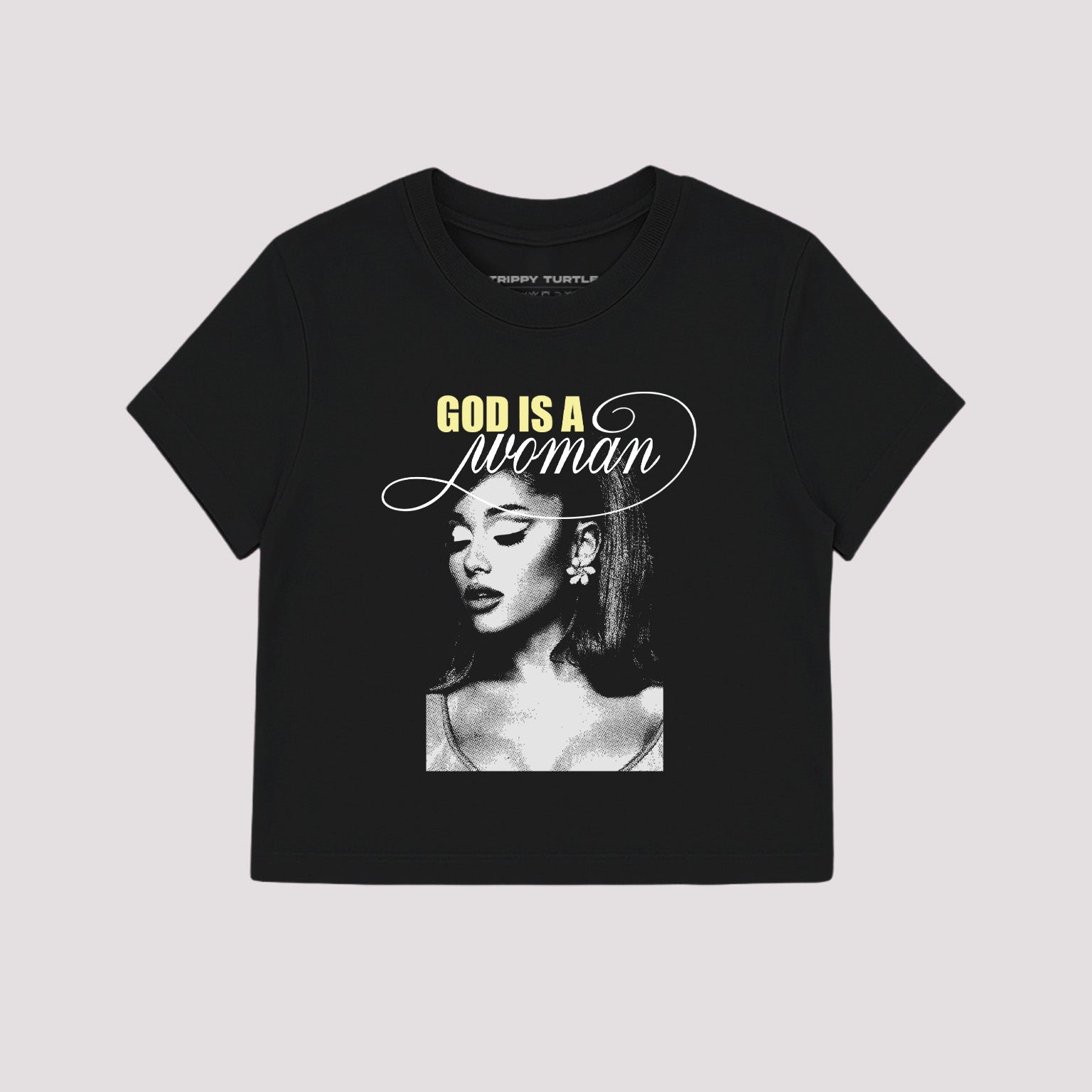 God is A Woman, Ariana Grande Inspired Cropped Fitted T-shirt