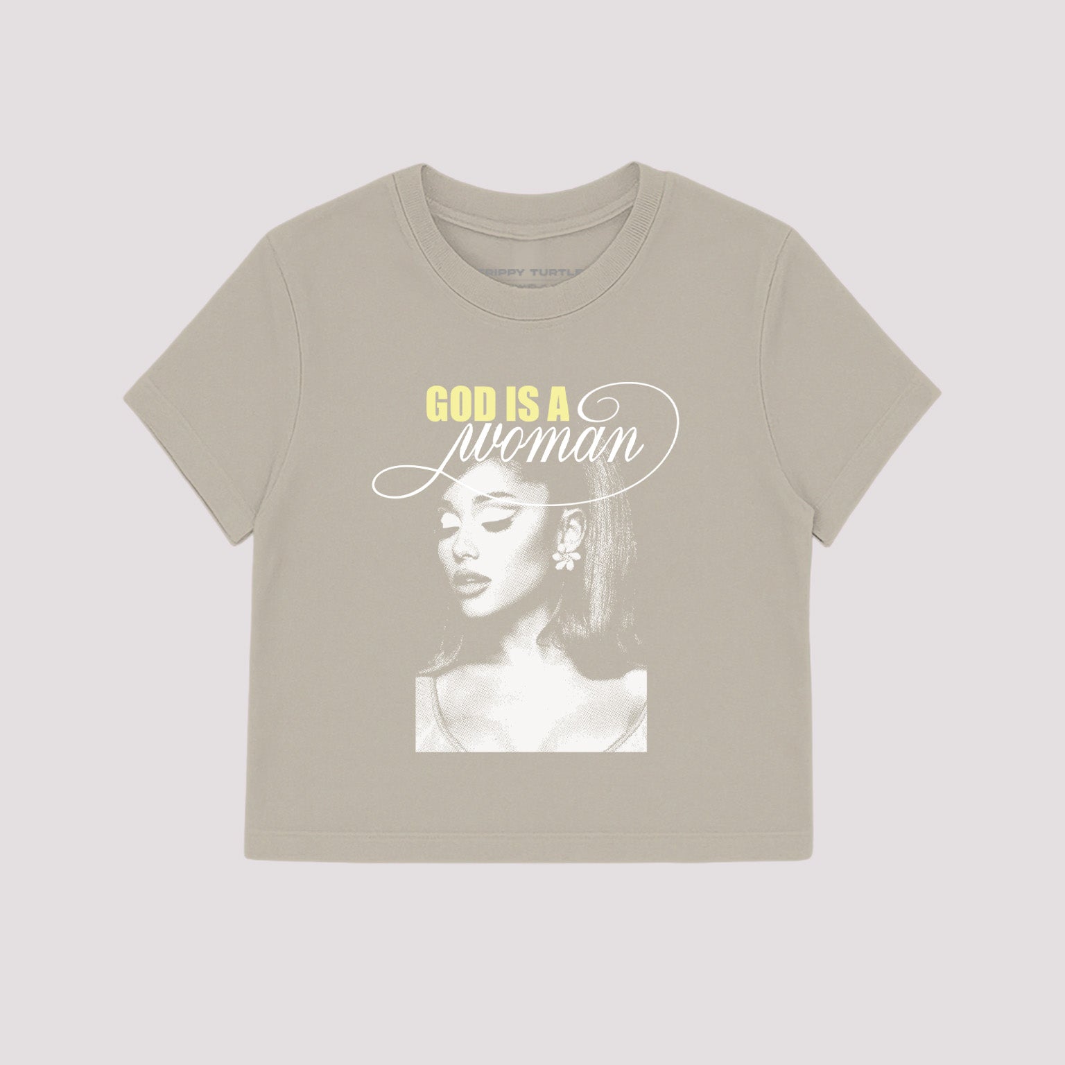 God is A Woman, Ariana Grande Inspired Cropped Fitted T-shirt