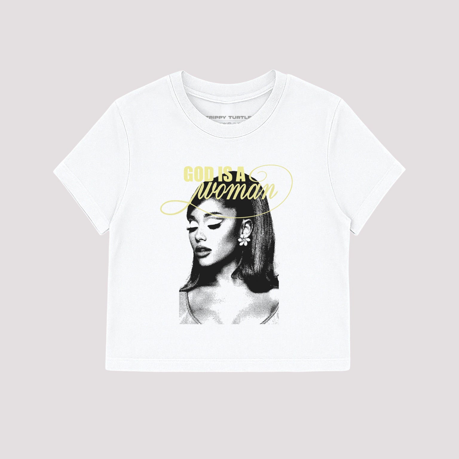 God is A Woman, Ariana Grande Inspired Cropped Fitted T-shirt