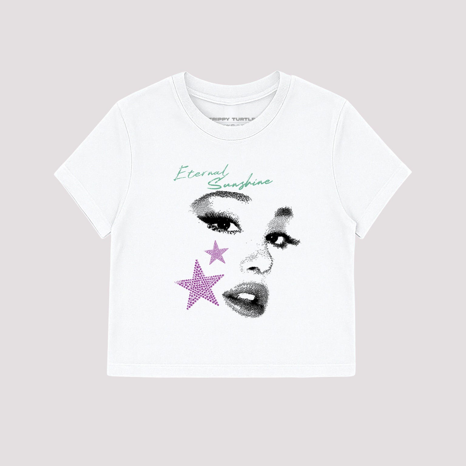 Eternal Sunshine Ariana Grande Inspired Cropped Fitted T-shirt