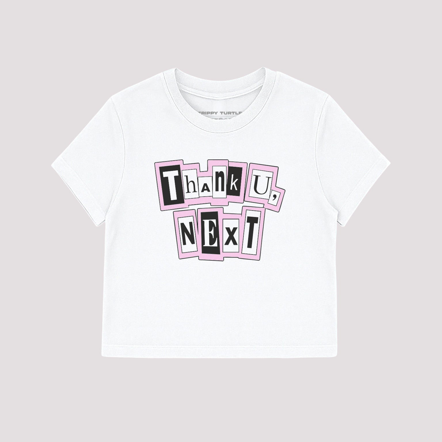 Thank You, Next, Ariana Grande Inspired Cropped Fitted T-shirt