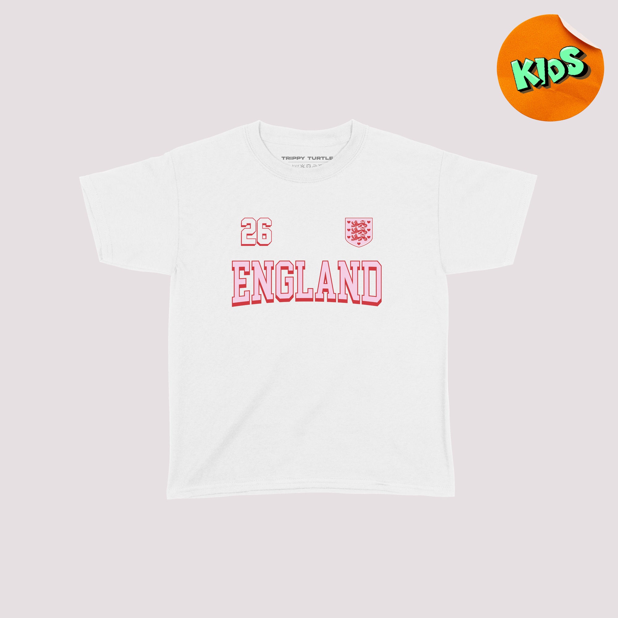 England 26 Kids Football World T-shirt