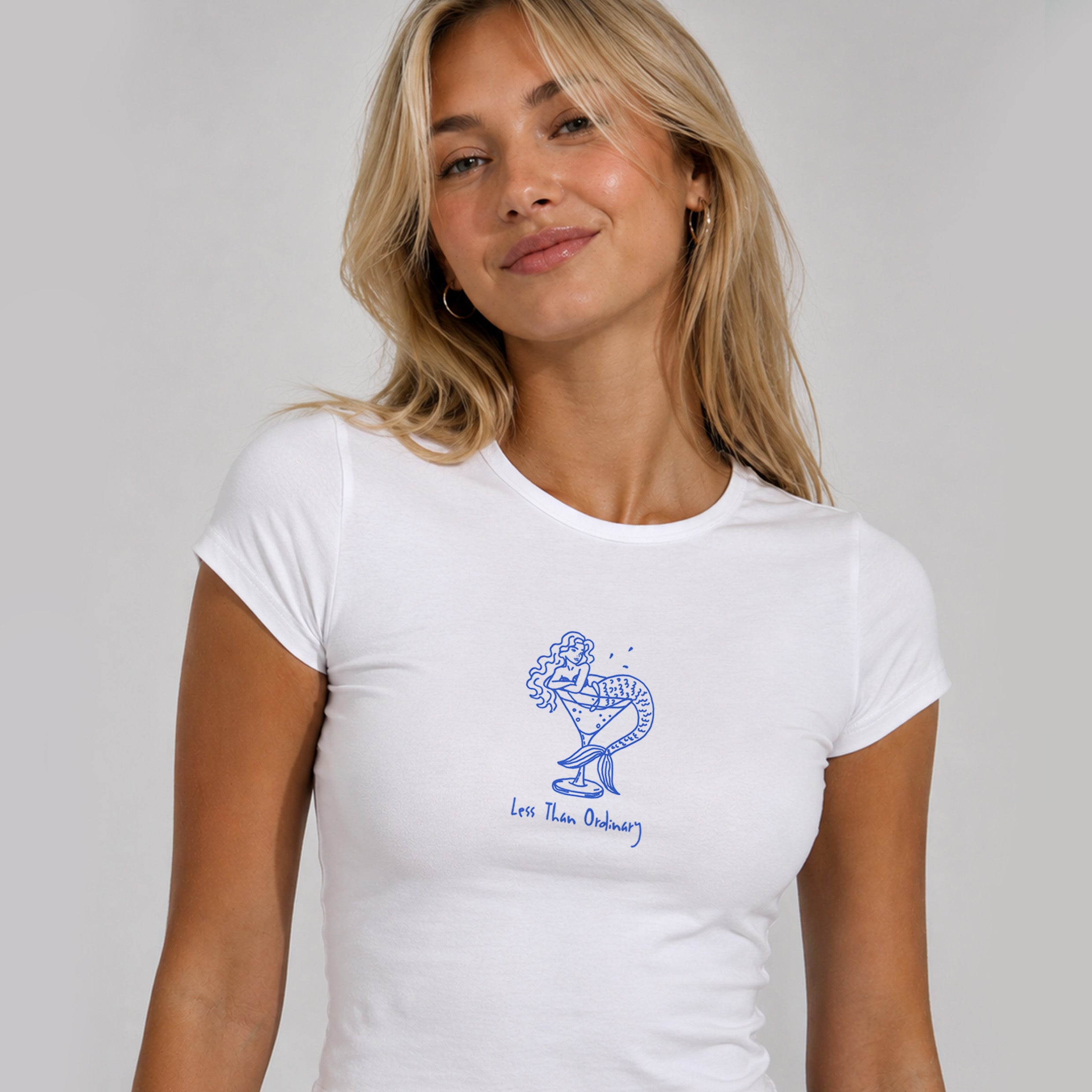 Less Than Ordinary Mermaid Cropped Baby T-shirt