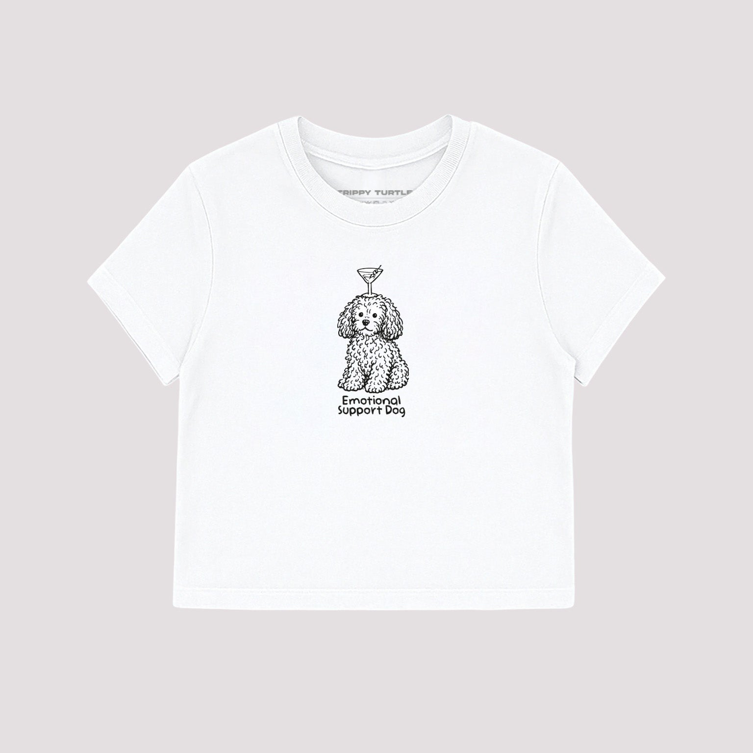Emotional Support Dog Graphic Cropped Baby T-shirt