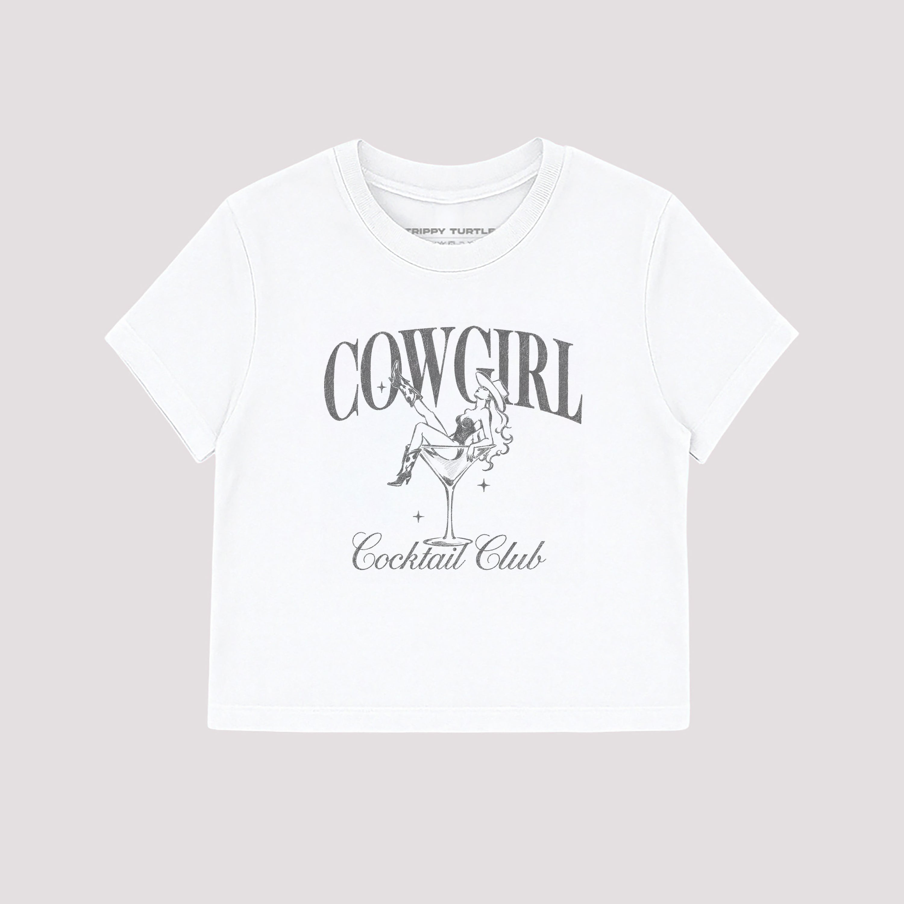 Cowgirl Cocktail Club Cropped Baby T-shirt
