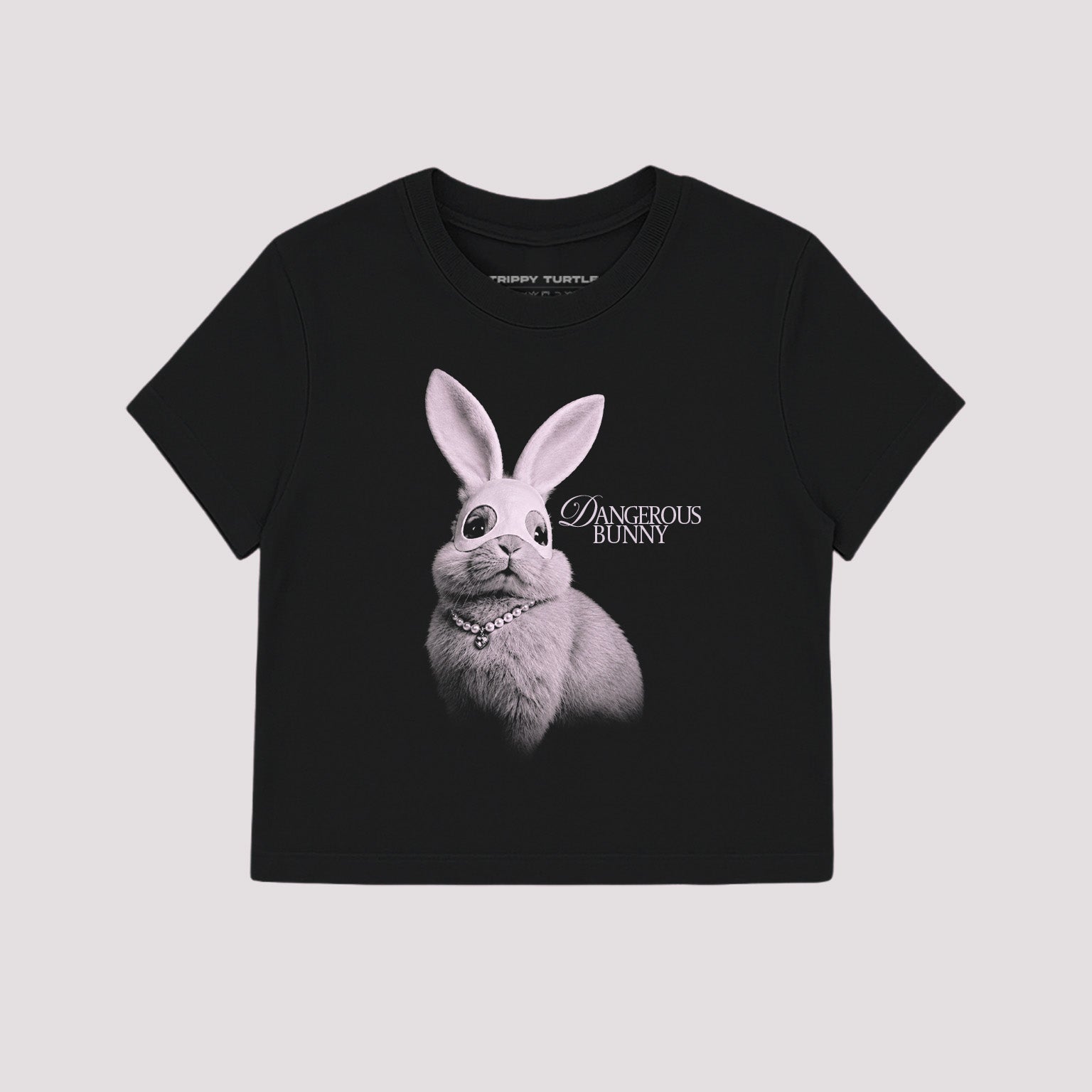 Dangerous Bunny,  Ariana Inspired Cropped Fitted T-shirt