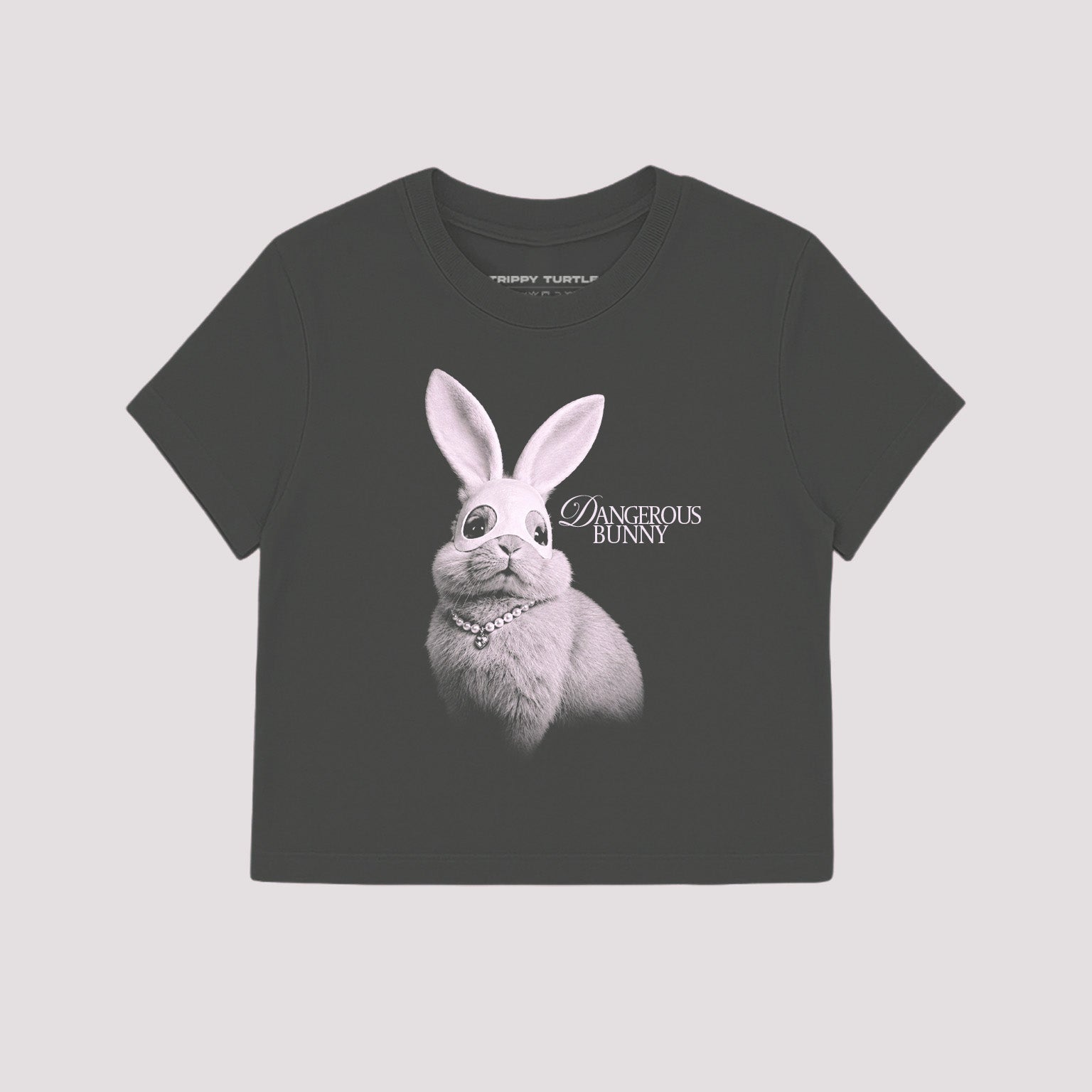 Dangerous Bunny,  Ariana Inspired Cropped Fitted T-shirt