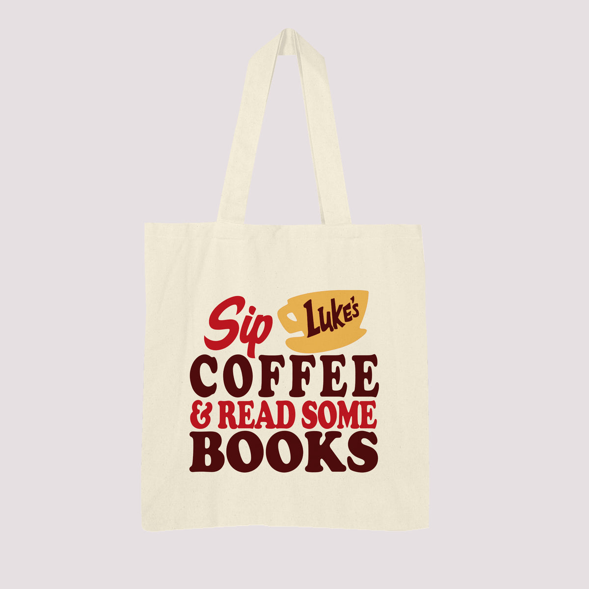 Sip Luke's Coffee & Read Books Tote Bag