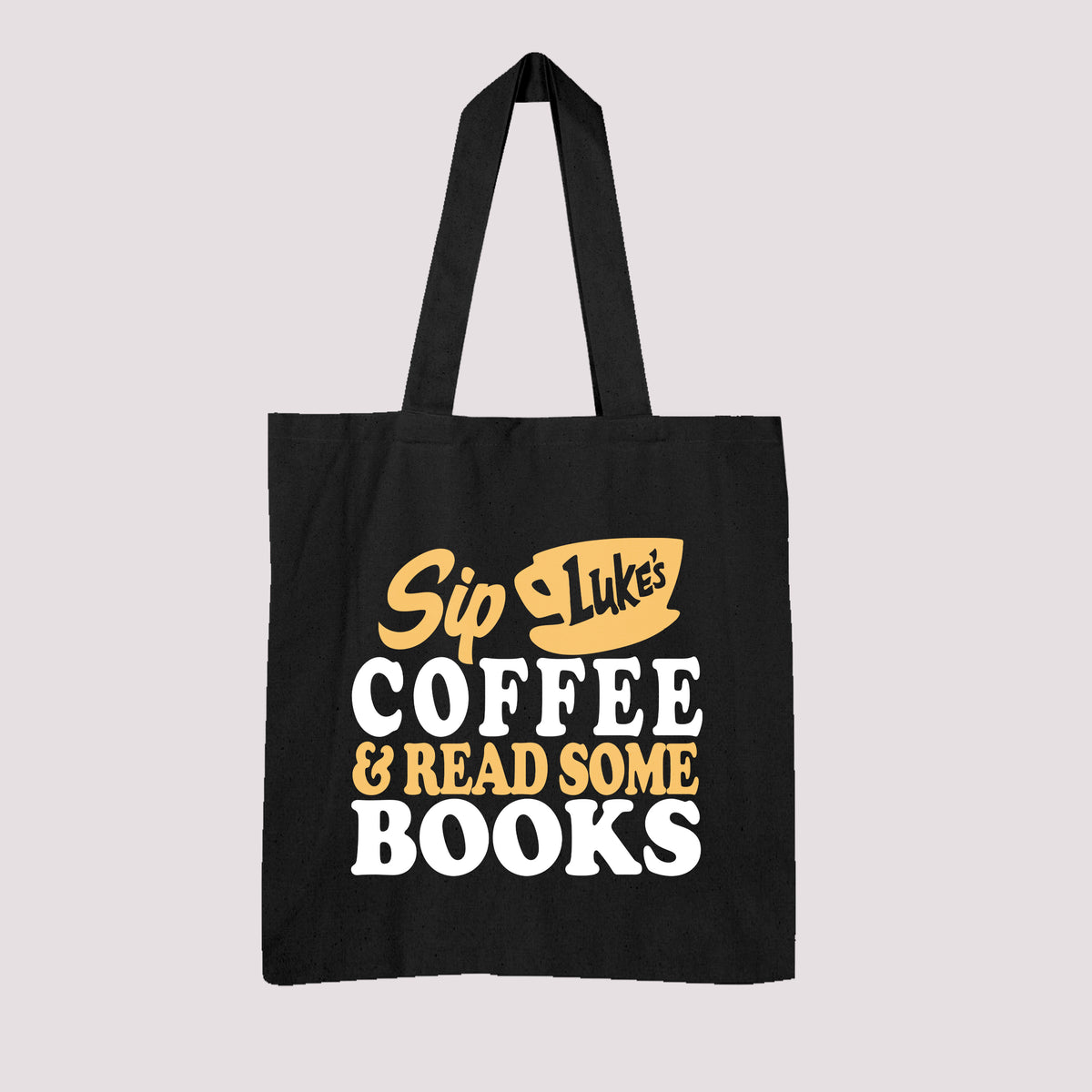 Sip Luke's Coffee & Read Books Tote Bag