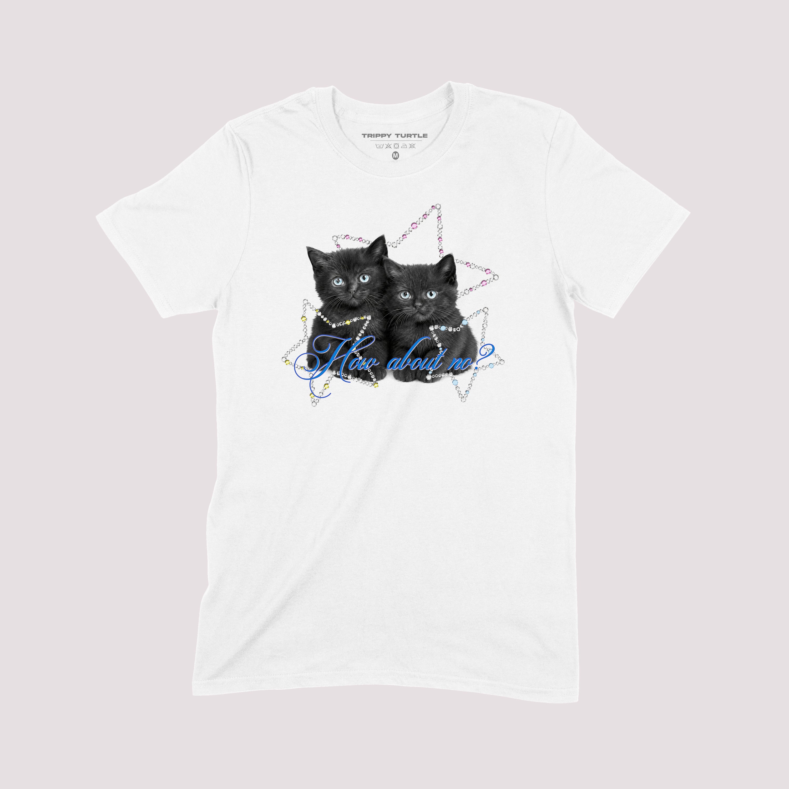 How About No Cat Slogan T-Shirt