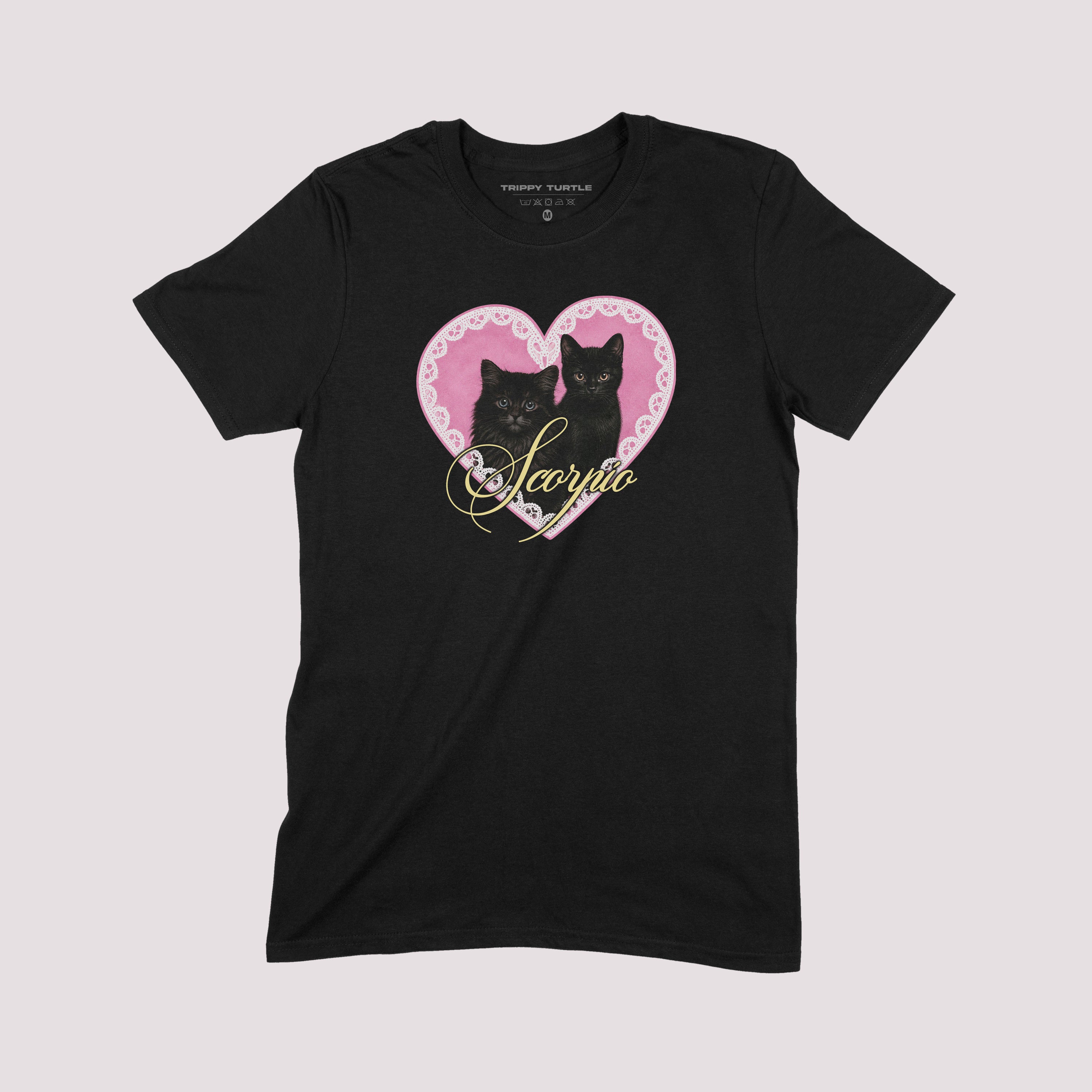 Scorpio Cat Graphic T-Shirt