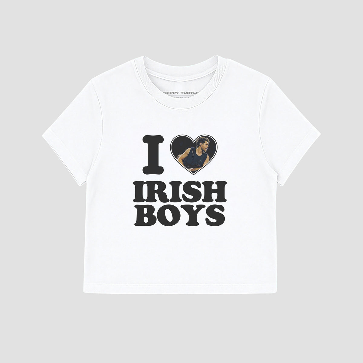 I love Irish Boys Cropped Fitted T-shirt