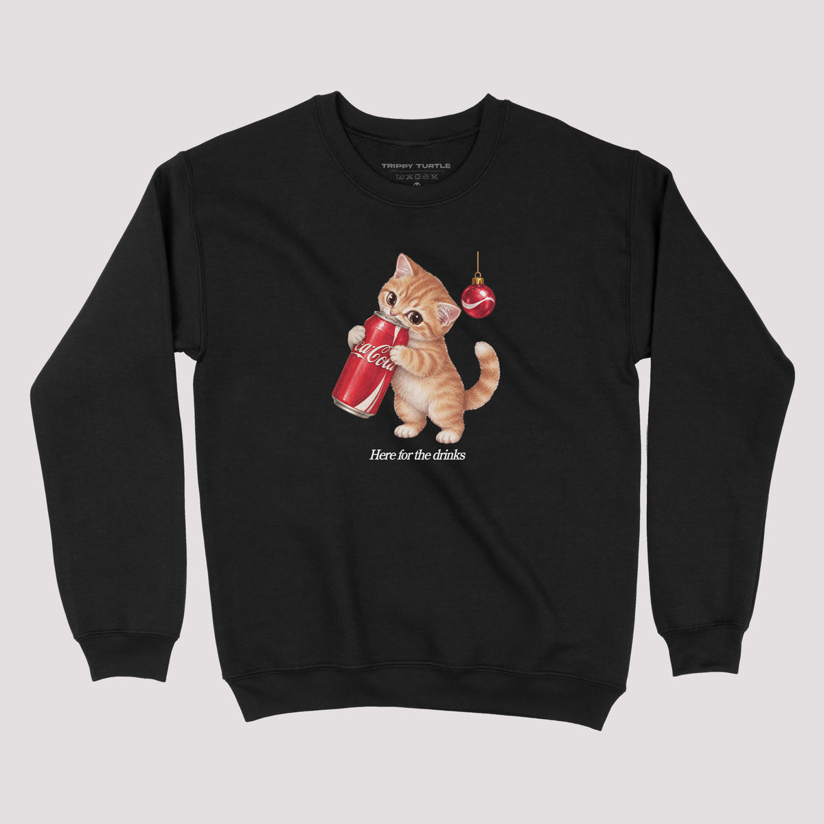 Christmas Cat Graphic Sweatshirt