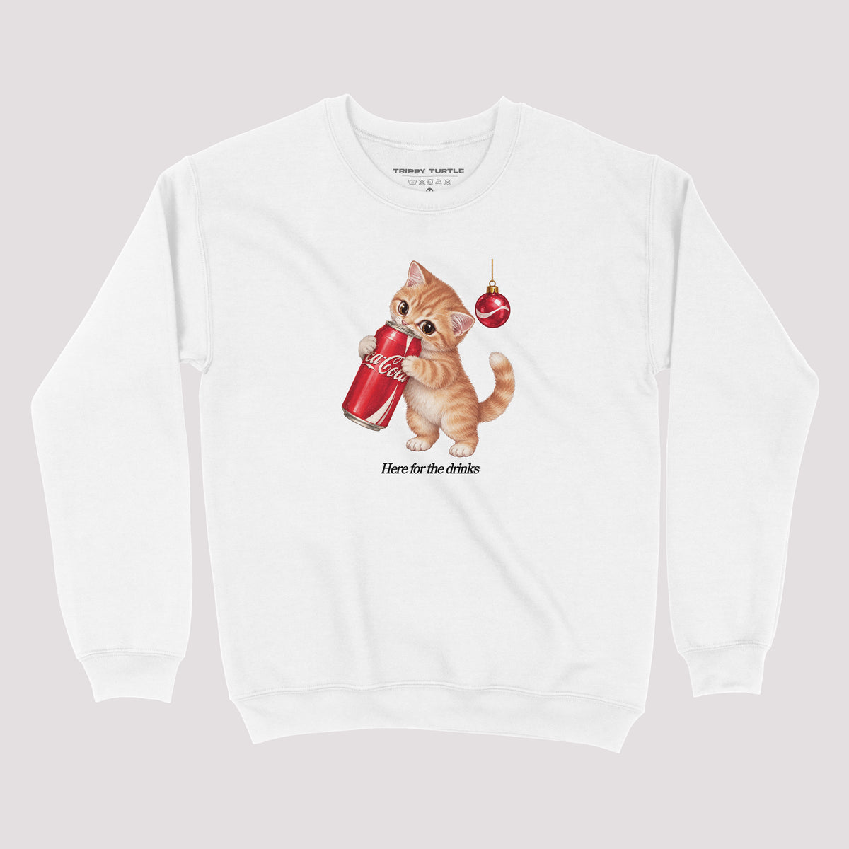 Christmas Cat Graphic Sweatshirt