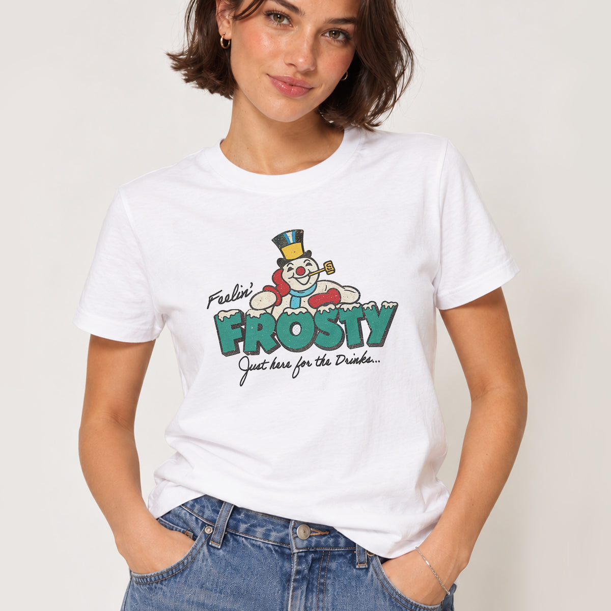 Frosty The Snowman Christmas Graphic T-Shirt