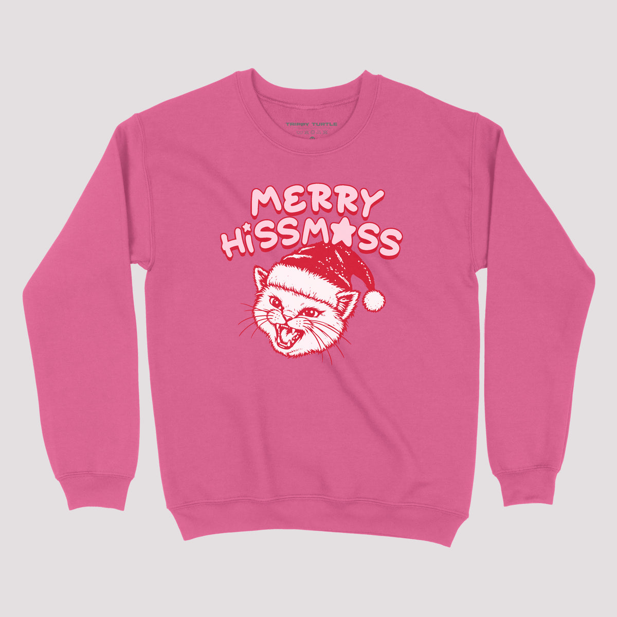 Christmas Cat Graphic Sweatshirt