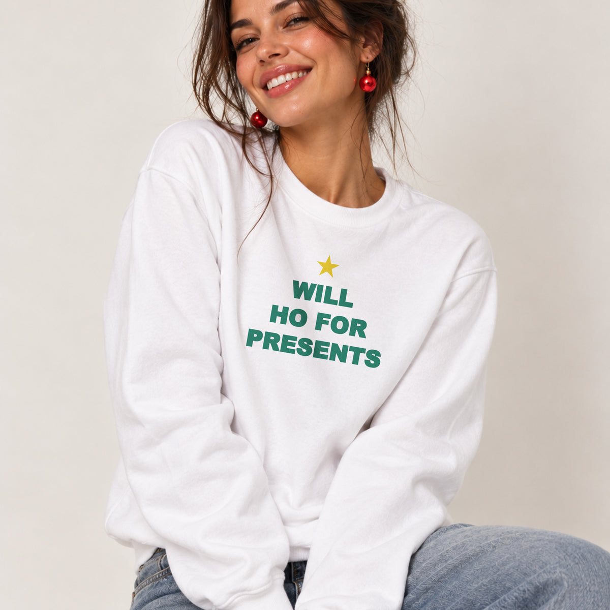 Christmas Slogan Sweatshirt