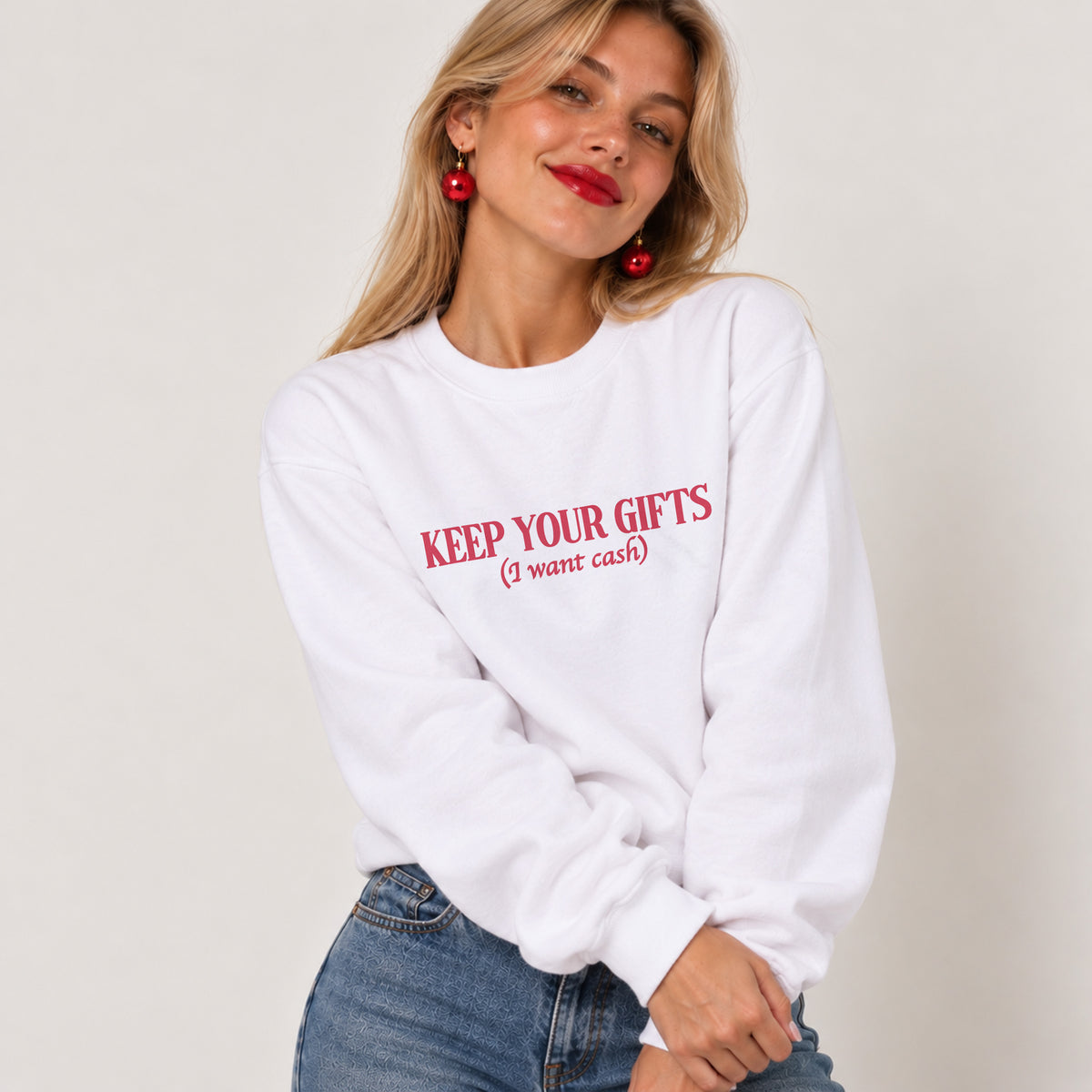 Christmas Slogan Sweatshirt