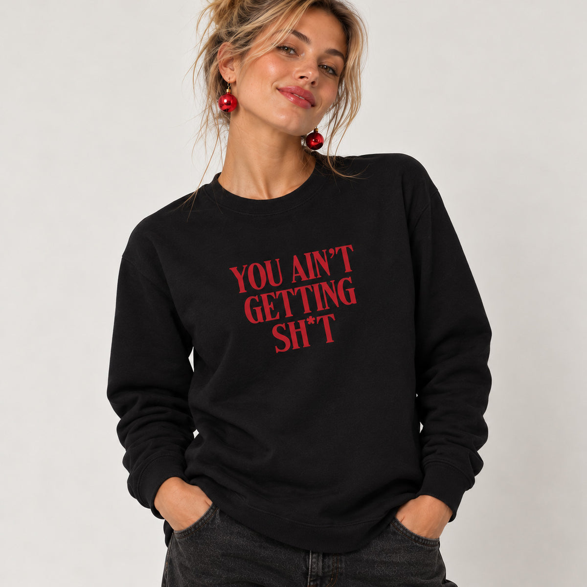 Christmas Slogan Sweatshirt