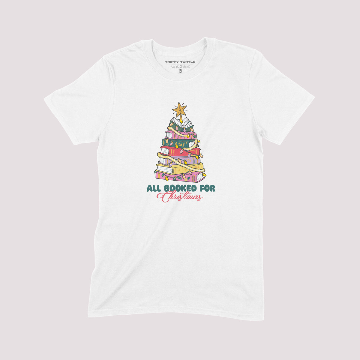All Booked For Christmas Graphic T-Shirt