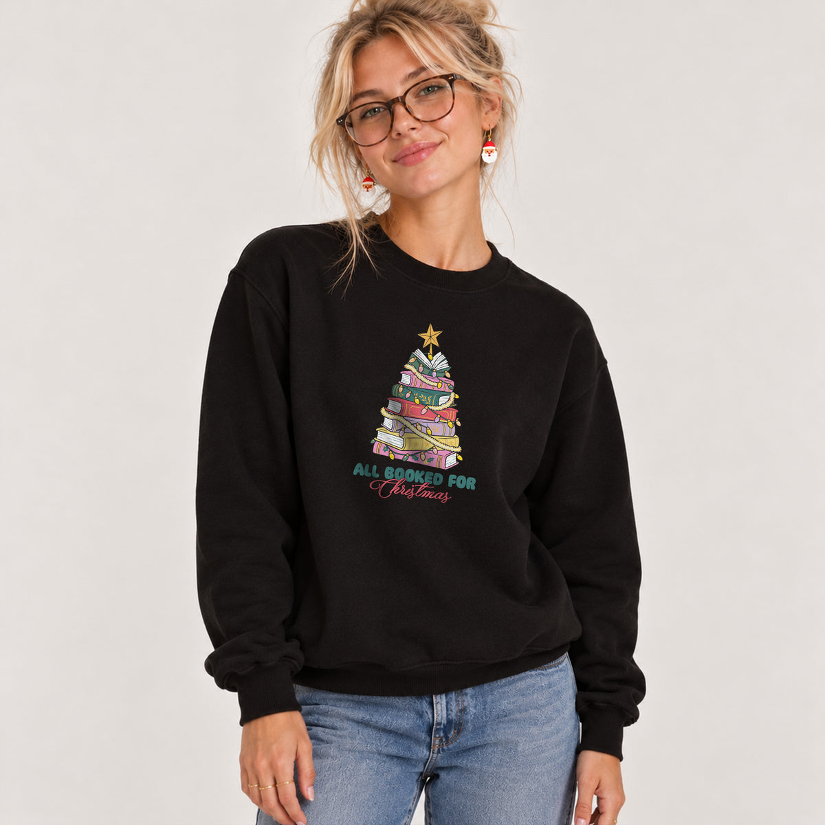 All Booked For Christmas Sweatshirt