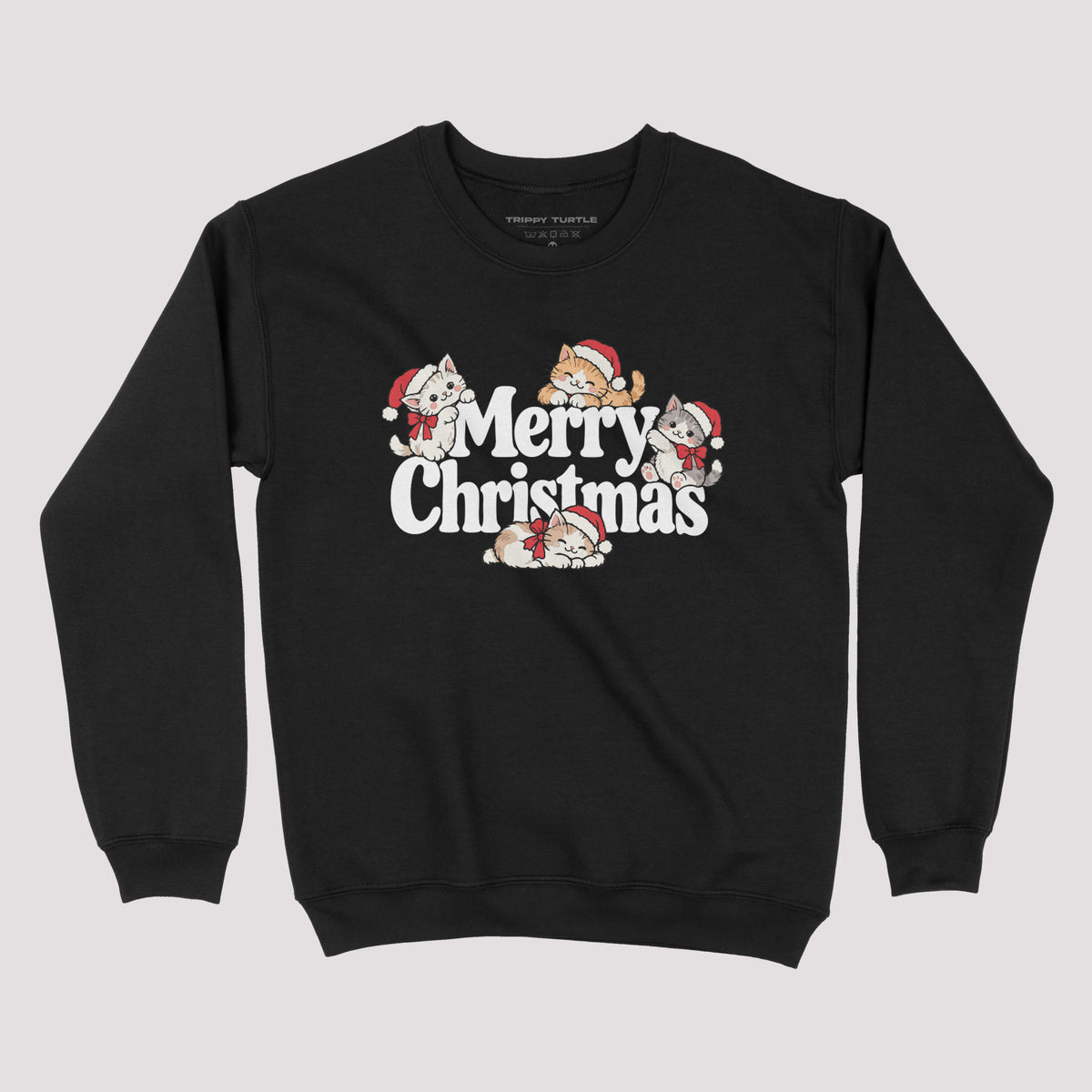 Cat Christmas Graphic Sweatshirt