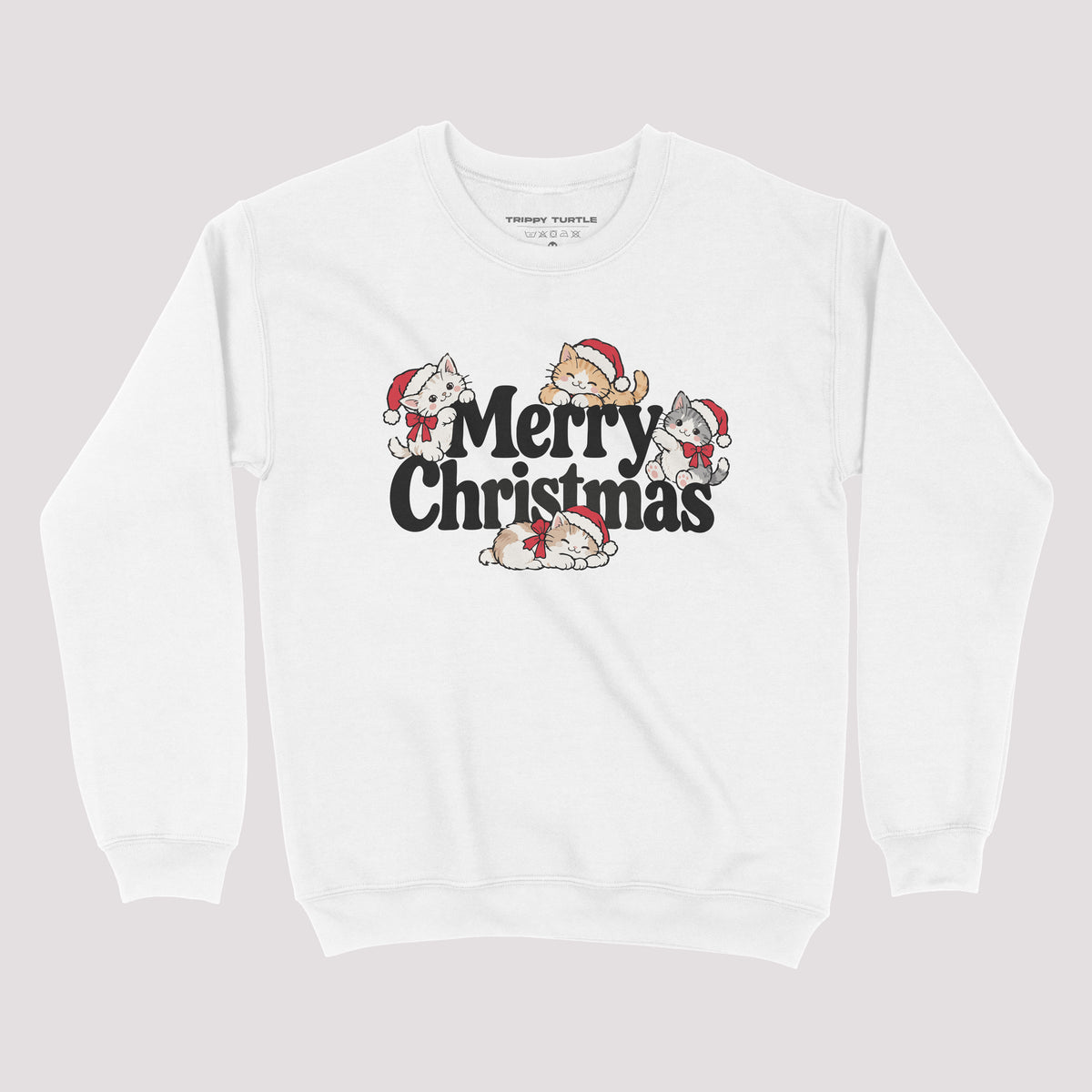 Cat Christmas Graphic Sweatshirt