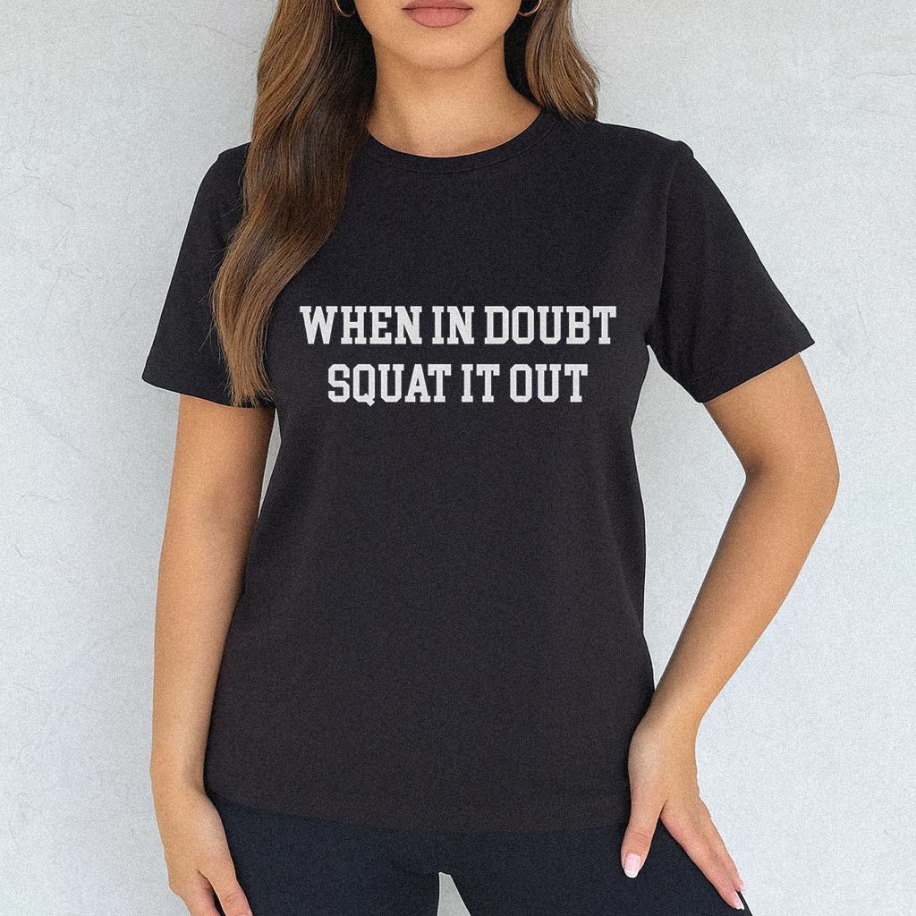 When In Doubt Squat It Out Gym T-shirt